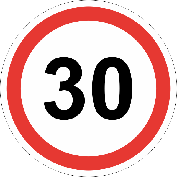 В Украине хотят ввести ограничение скорости в 30 км/ч