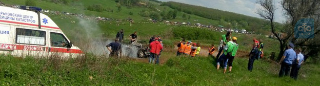 Авария на Автокроссе в Черкасской Лозовой